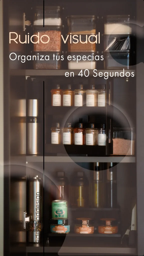 Minimalist home organization content for spices, demonstrating clean product display and efficient interior styling for kitchen design